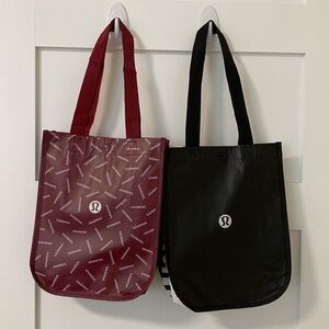 2 Lululemon Small Shopping Totes Bag Brand New